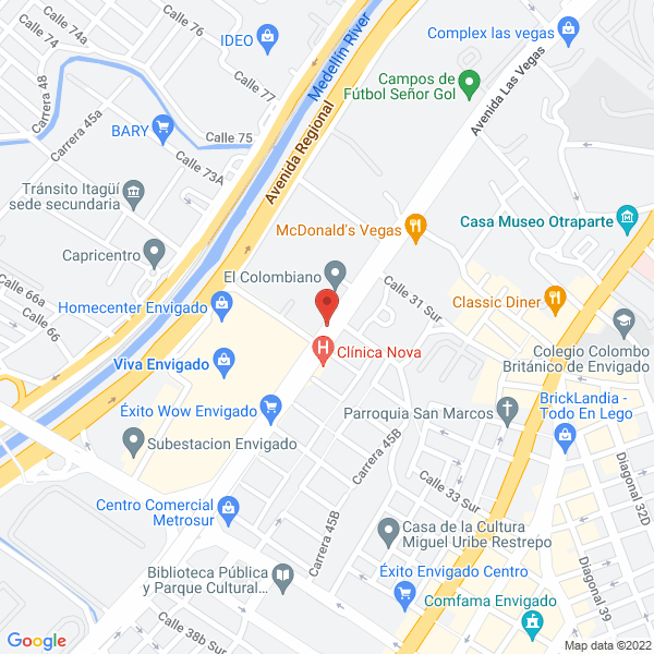 Map of Distribuidora De Textiles Y Confecciones S.A.