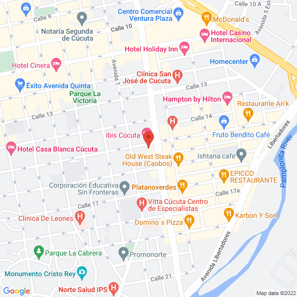 Map of Centro De Análisis Inmuno Clínico Ltda.