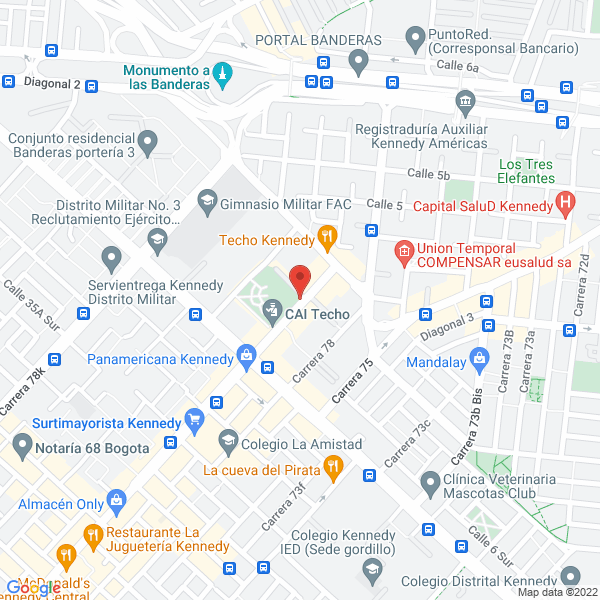Map of Comercializadora General De Pisos De Vinilo Y Caucho