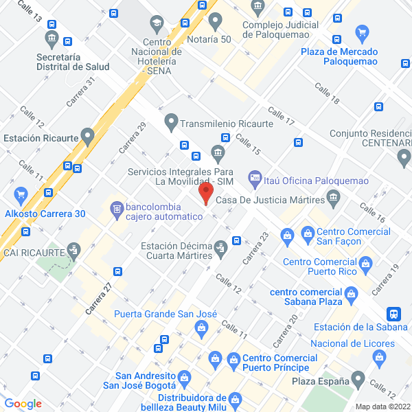 Map of Ferromendez S.A.