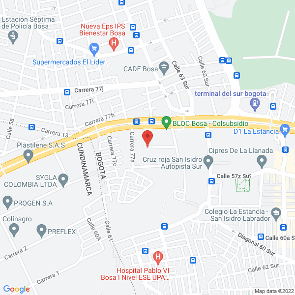 Map of Rioplast S. A.