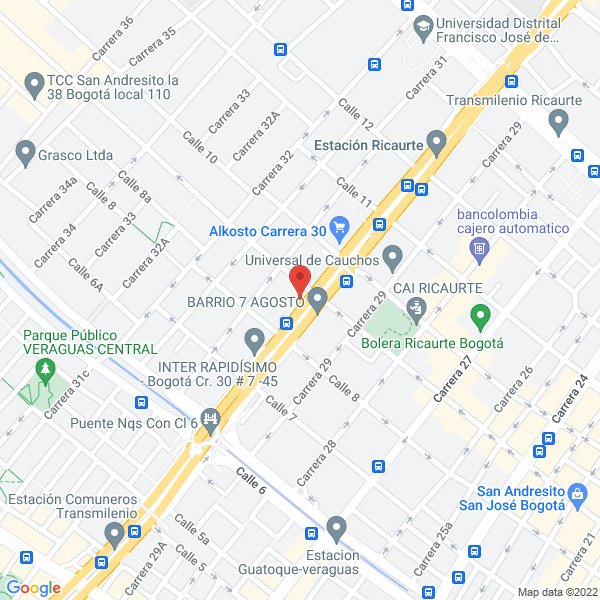 Map of Almacén Y Fábrica Matachos Kid'S Disfraces