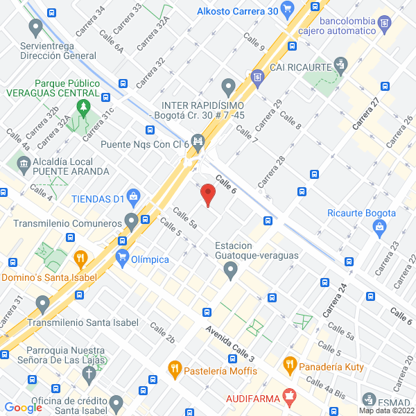 Map of Academia Folclorica Vallenata Francisco El Hombre