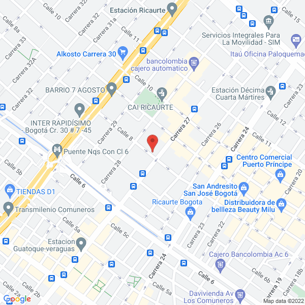 Map of Boggys Y Cauchos Condor Ltda