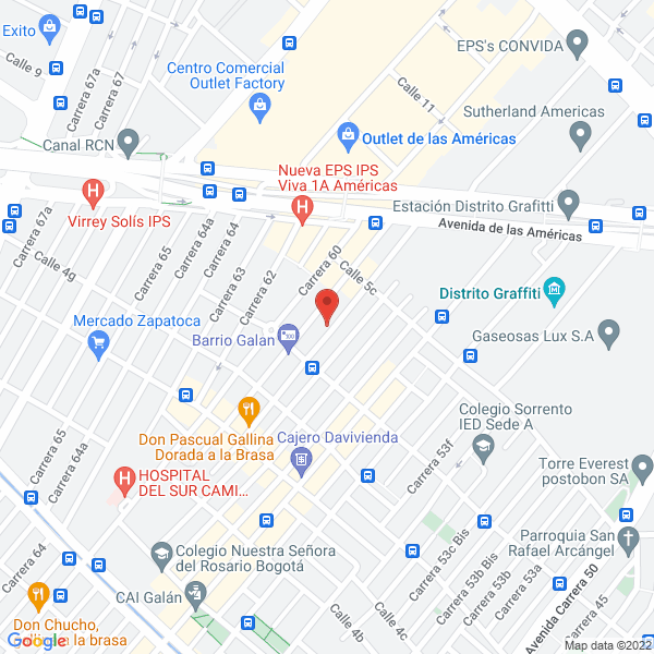 Map of Inter - Marquillas S.A.S.