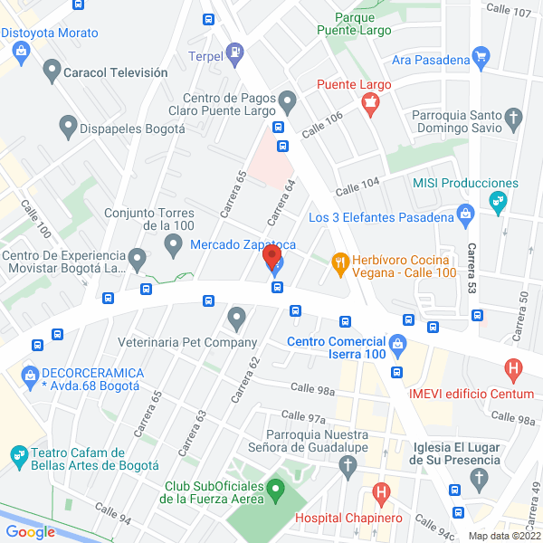 Map of La Parrilla La Original