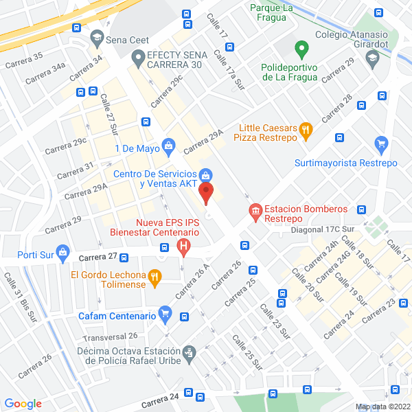 Map of Cascos Lar S.A.