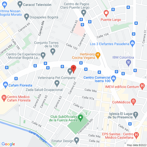 Map of Servicio Oftalmologico Veterinario