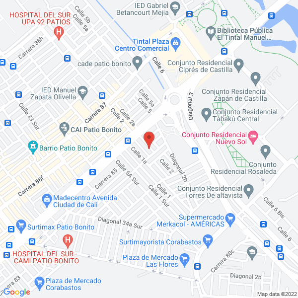 Map of Pinturas Poseidon