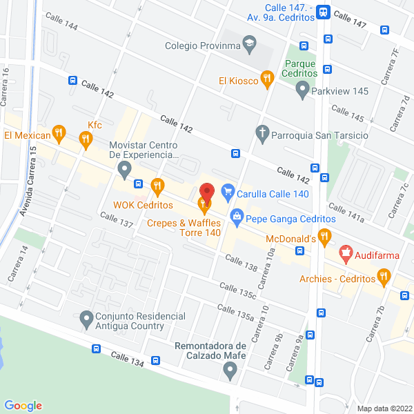 Map of Instituto De Conductores De Colombia Cedritos