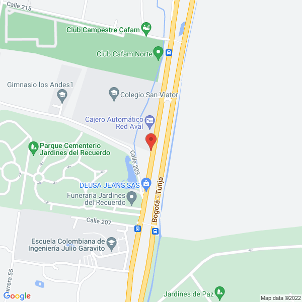 Map of Parque Cementerio Y Funeraria Sede Norte
