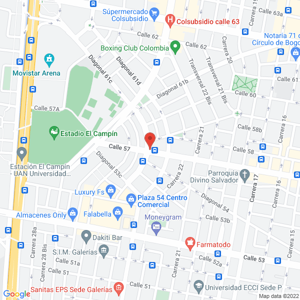 Map of Financréditos S.A.S.