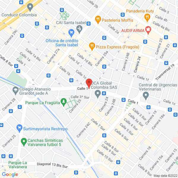 Map of Baterias Campeón