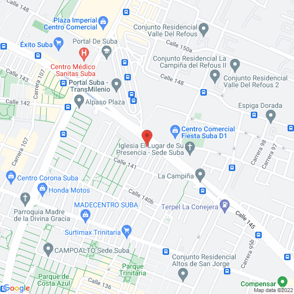 Map of Academia Argentina Caleña
