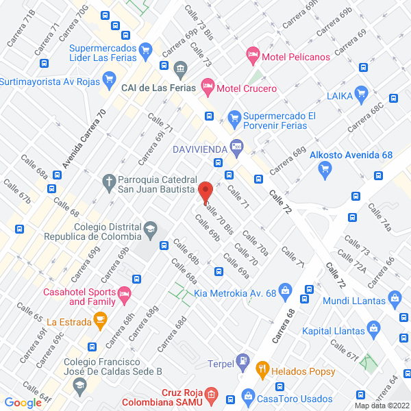Map of Metálicas Superior O Y P S.A.S.
