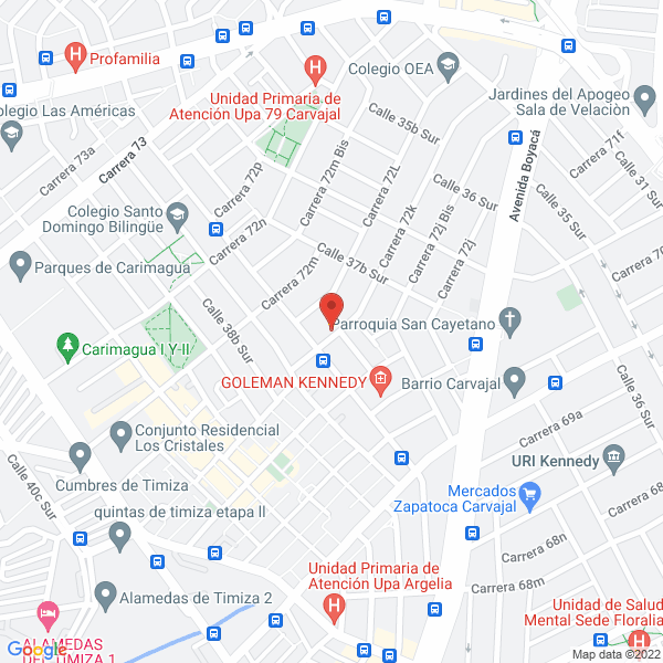 Map of Comercializadora Rentalmaq