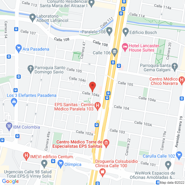 Map of Biosistemas Ingenieria Medica Ltda.