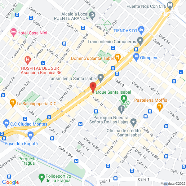 Map of Casa Berrio
