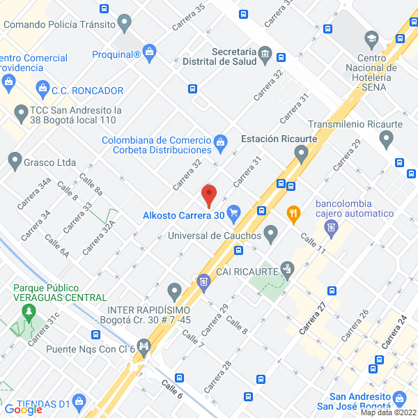 Map of Empresa Colombiana De Rotomoldeo S.A.S.