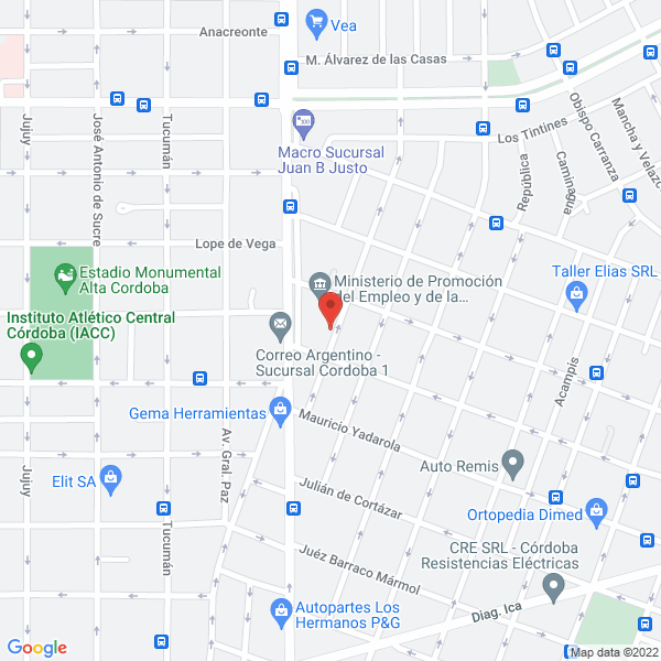 Map of Servi Oeste SA