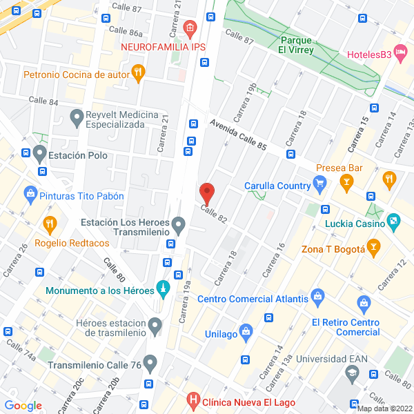 Map of Aguazul Bogotá S.A. E.S.P.