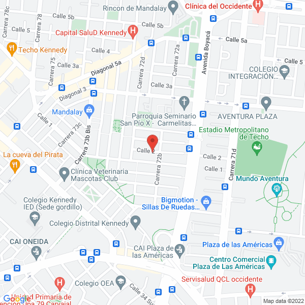 Map of Comercializadora Dym Ltda.