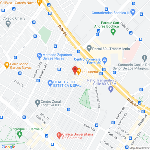 Map of Editorial Gazeta Ltda. García Zacipa