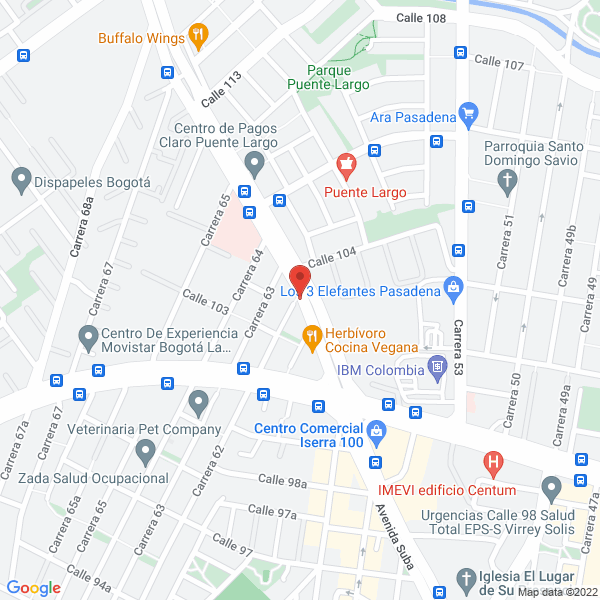 Map of Las Viviendas Sociedad S.A.S.