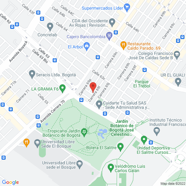Map of Jusar Dotaciones S.A.S.