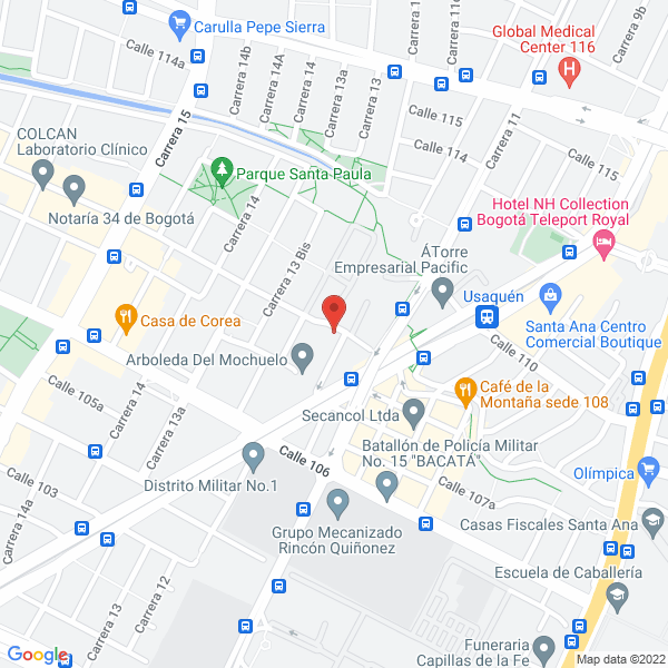 Map of Bebuca S.A.S.