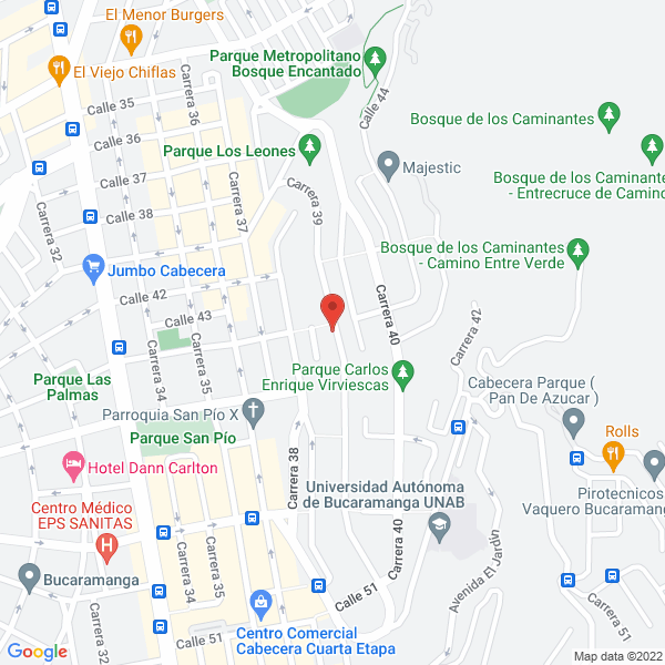 Map of Inversiones Caballero Villamizar S. En C.