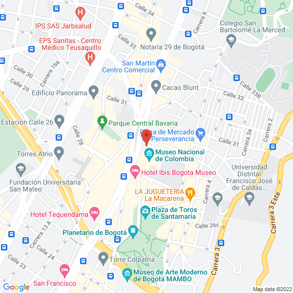 Map of Diecisiete Cero Cinco Arquitectos Ltda.