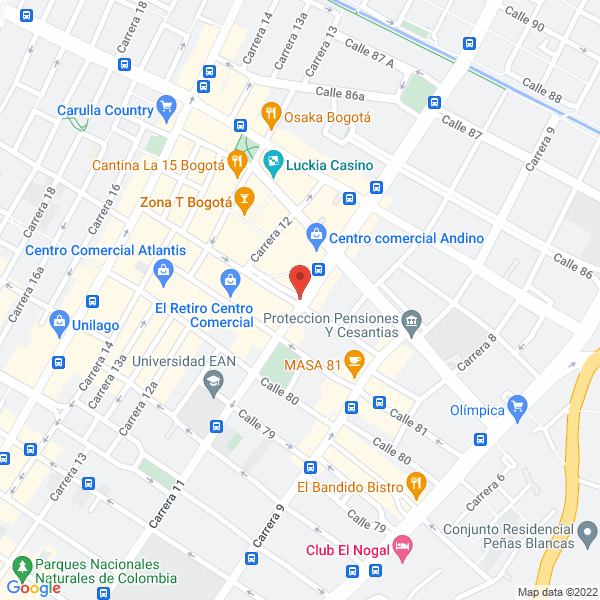 Map of Compañía De Construcciones Andes Coandes S.A.S.