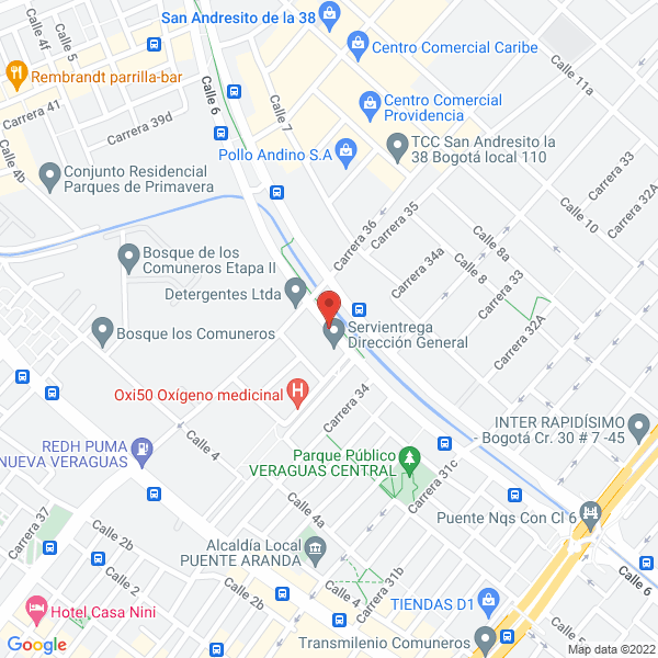 Map of Pronto Printer S.A.S