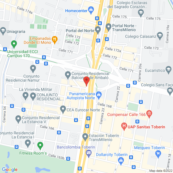 Map of Yarda Construcciones S.A.S.