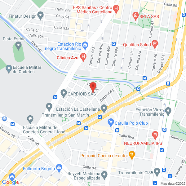 Map of Proveedora Colombiana Ltda.