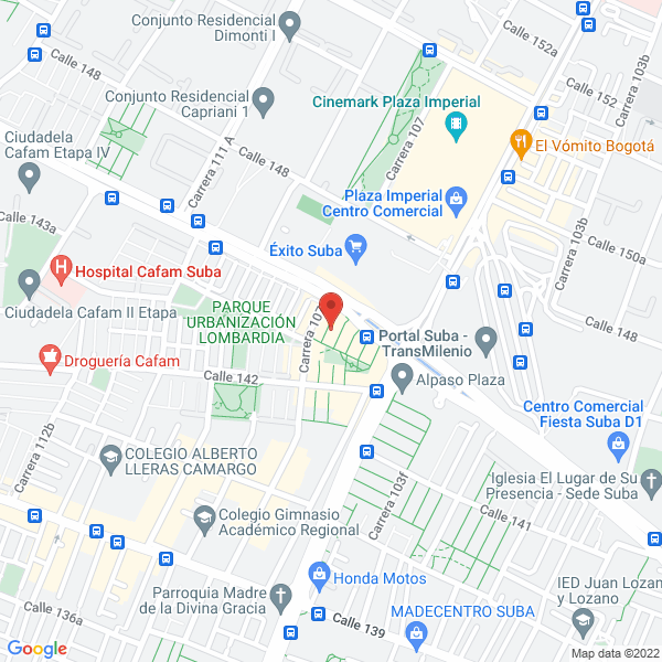 Map of Ava Bogotá 2 000 S.A.S.