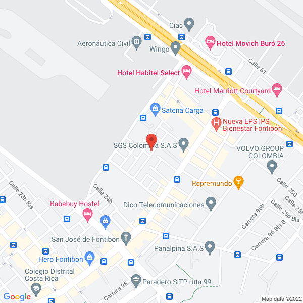 Map of Empresa De Servicios Y Soluciones Electromecánicas Emselec S.A.S.