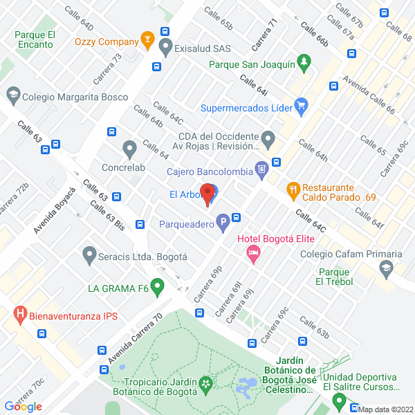 Map of Maderas El Arbol S.A.S