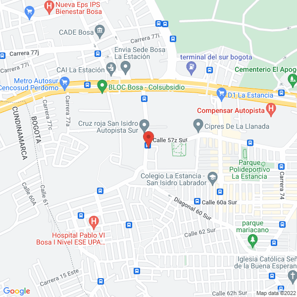 Map of Abc Consultores & Servicios S.A.S.