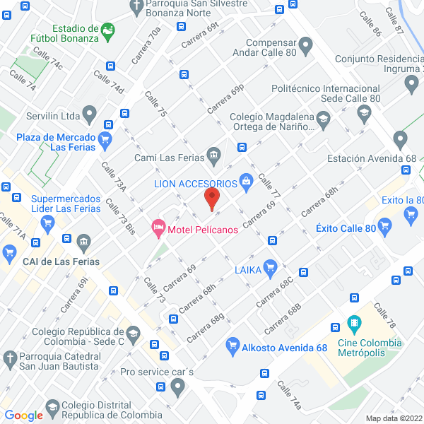 Map of Tsa I E S.A.S.