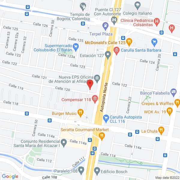Map of Agencia Fepasde Seguros Ltda.