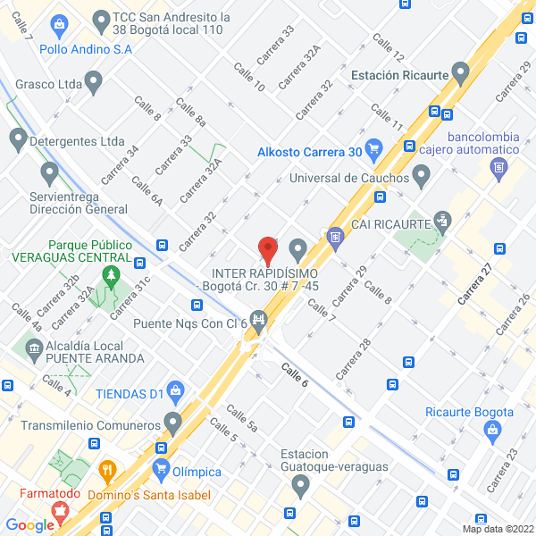 Map of Logística Y Distribuciones Sobre Ruedas S.A.S