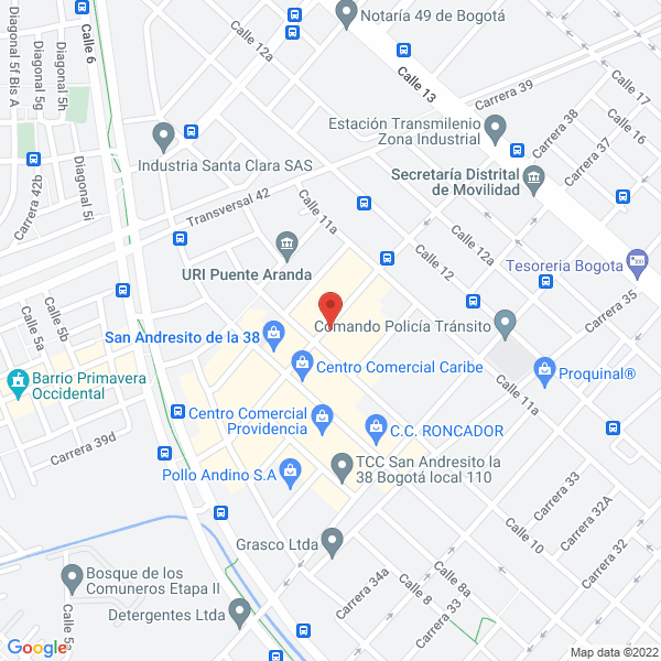 Map of C I Panaldex Ltda.