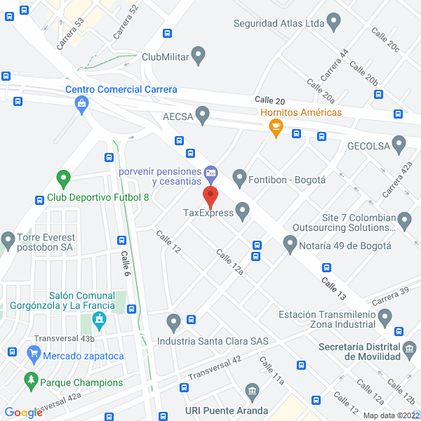 Map of Arquitexturas Instalaciones Con Asesoría Técnica Ltda.
