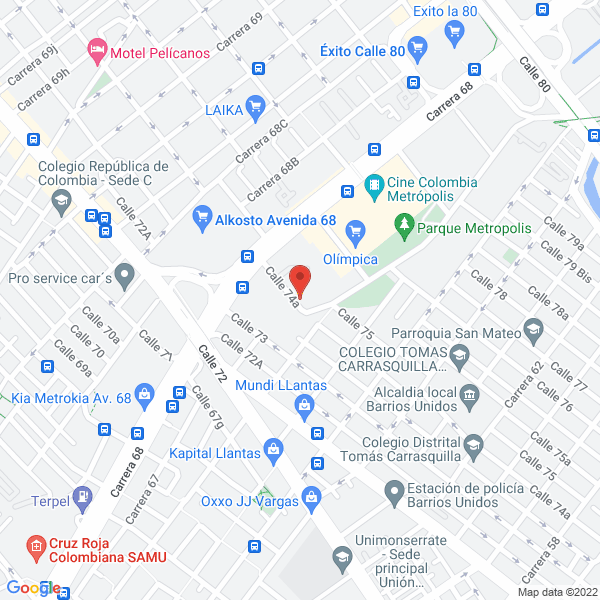 Map of Consultoría Y Construcciones Darlev S.A.S.