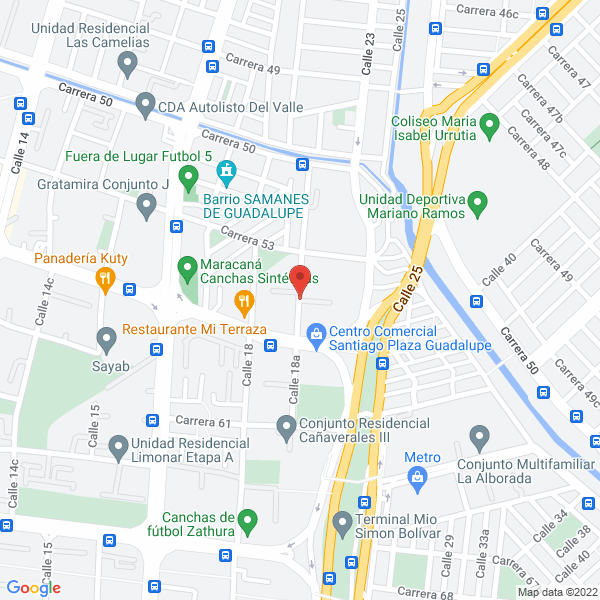 Map of Inversiones Guadalupe & CIA. S.C.A.