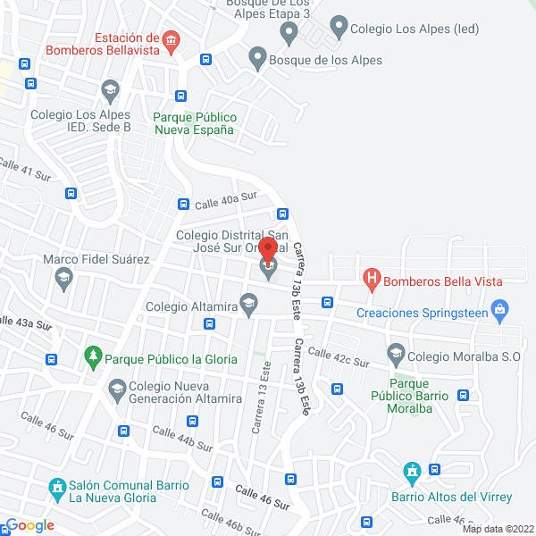 Map of Liceo San José Oriental
