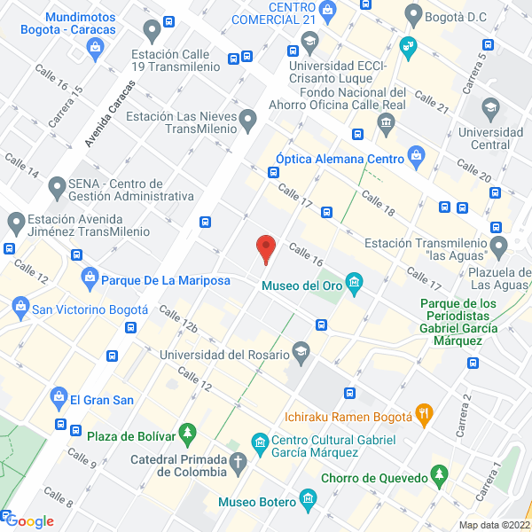 Map of Afianzamos Garantías Solidarias S.A.S.