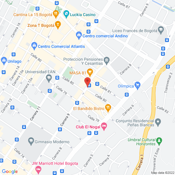 Map of Profit Banca De Inversión S.A.S.